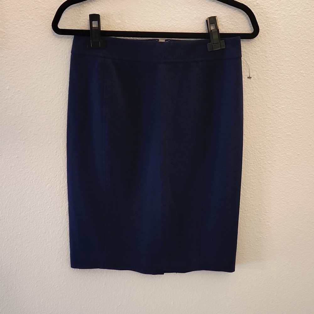 Ann Taylor Loft Navy Blue Pencil Skirt Size_2